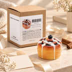 Realistic Cinnamon Roll Dessert Candle – Cinnamon & Clove Soy Candle