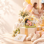 Baby Bee Cake Topper Candle – “What Will It Bee?” Baby Shower Decoration