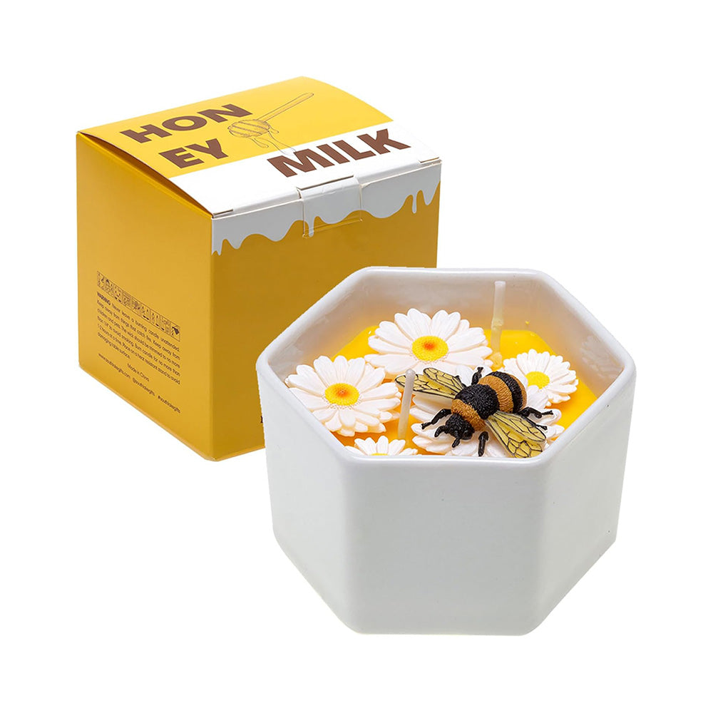 5.6 oz Honey Scented Candle - Natural Beeswax Candle
