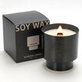 10.5 oz Teakwood & Tobacco Scented Candle - Crackling Wood Wick