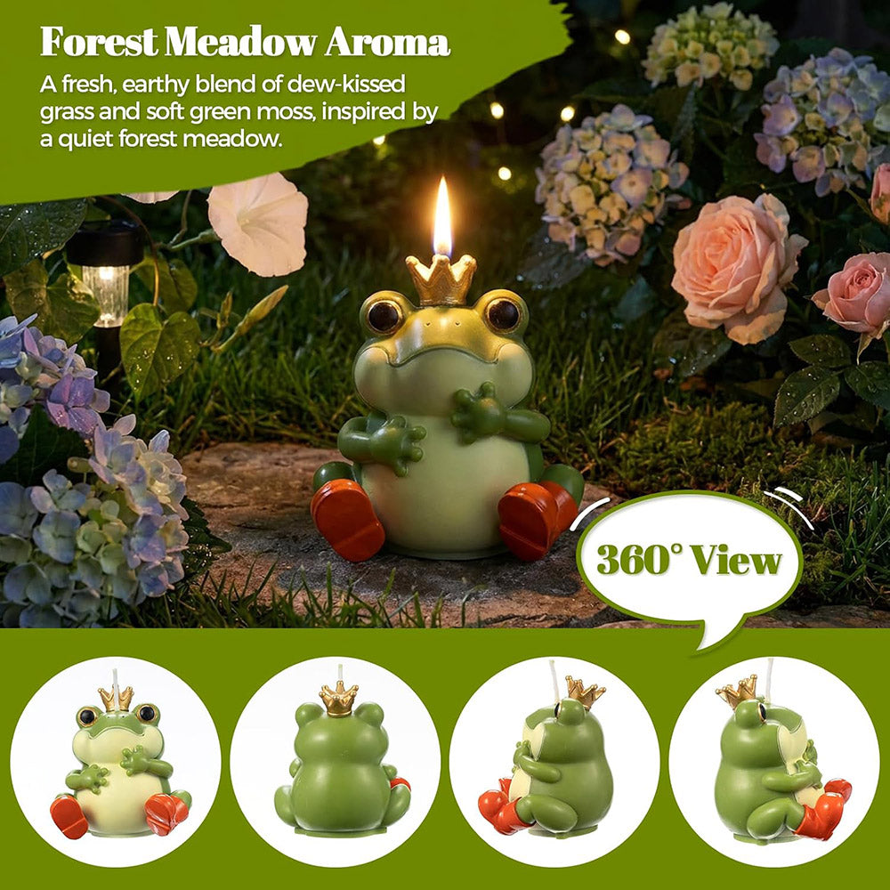 4.7 oz Forest Meadow Scented Frog Candle - Natural Soy Wax