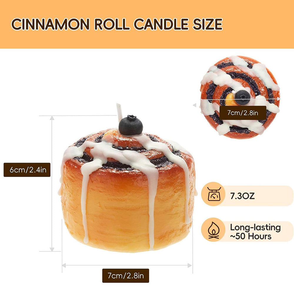 7.3 oz Cinnamon Roll Scented Candle - 50+ Hours of Burning