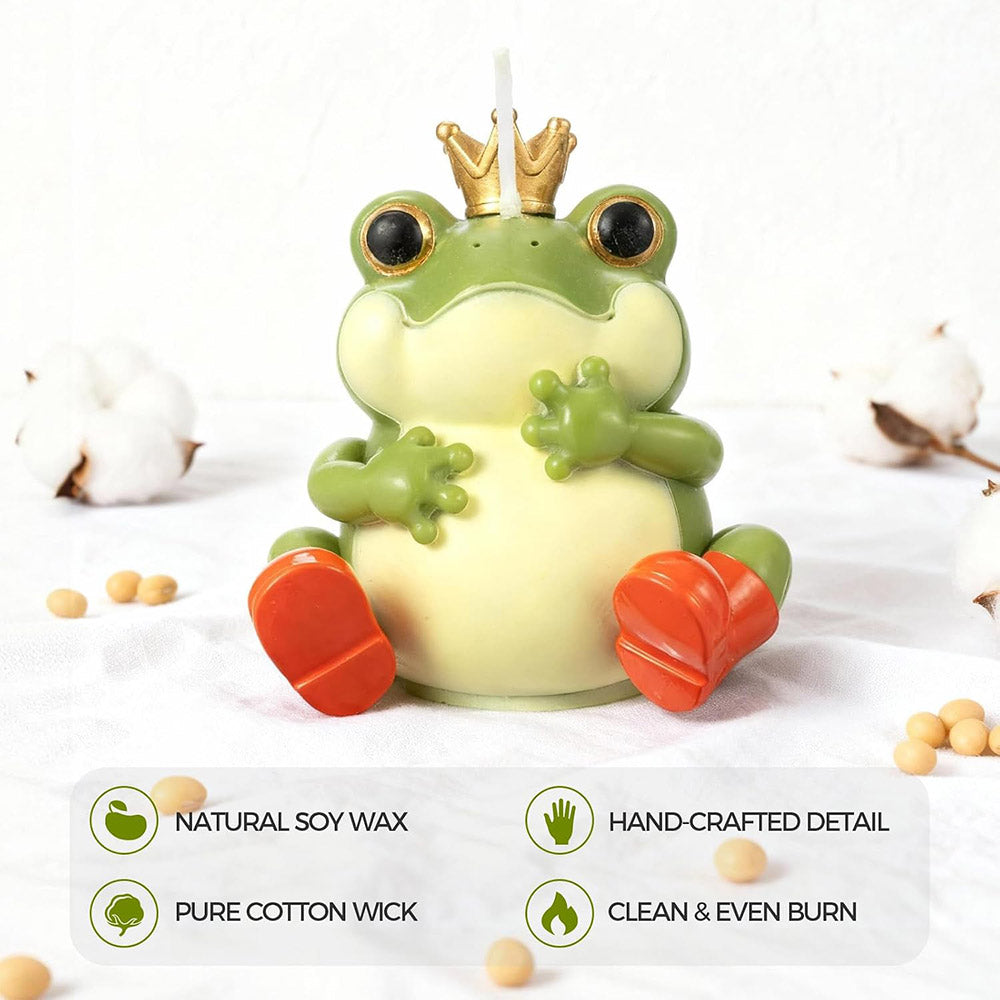 4.7 oz Forest Meadow Scented Frog Candle - Natural Soy Wax