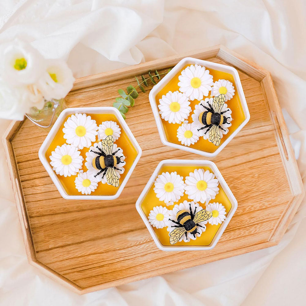 5.6 oz Honey Scented Candle - Natural Beeswax Candle