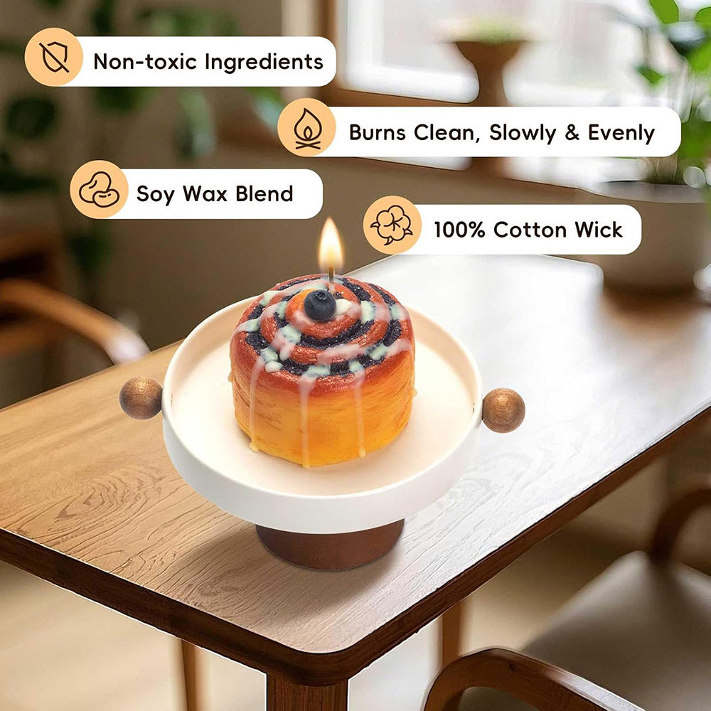 7.3 oz Cinnamon Roll Scented Candle - 50+ Hours of Burning