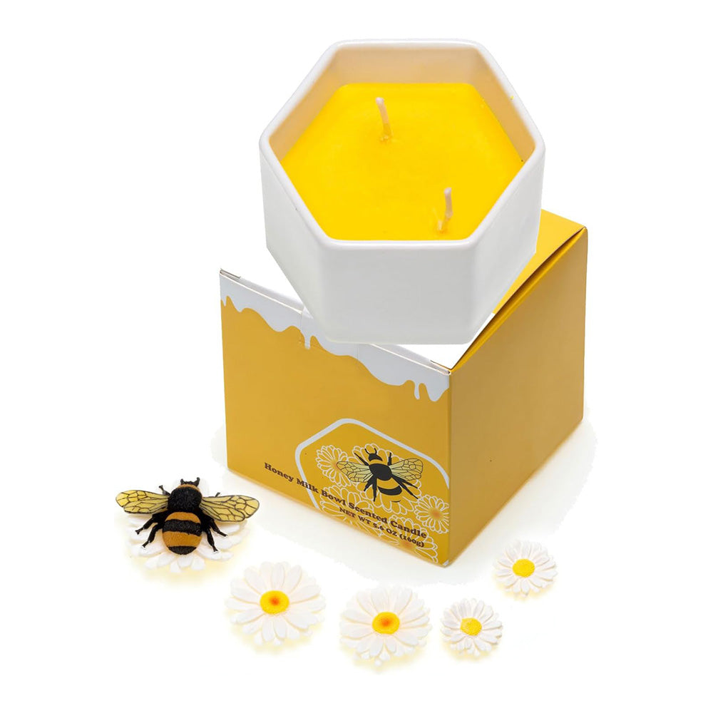 5.6 oz Honey Scented Candle - Natural Beeswax Candle
