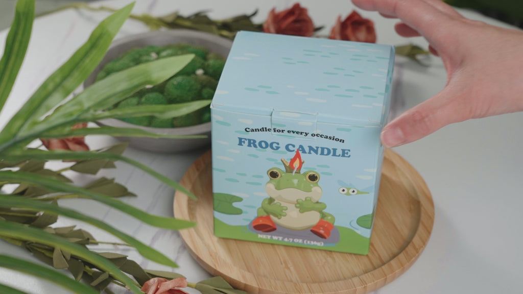 4.7 oz Forest Meadow Scented Frog Candle - Natural Soy Wax